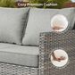 HOMLUX 6-Piece Outdoor Conversation Set in Dark Gray, , large