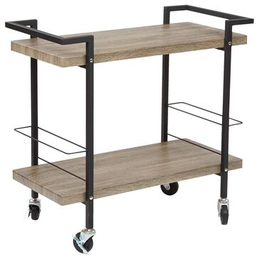 OSP Home Maxell Serving Cart in Ash and Black, , large
