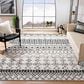 Safavieh Tulum 8" x 10" Ivory and Black Area Rug, , large