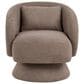 LumiSource Zara Swivel Accent Chair with Pillow in Taupe, , large