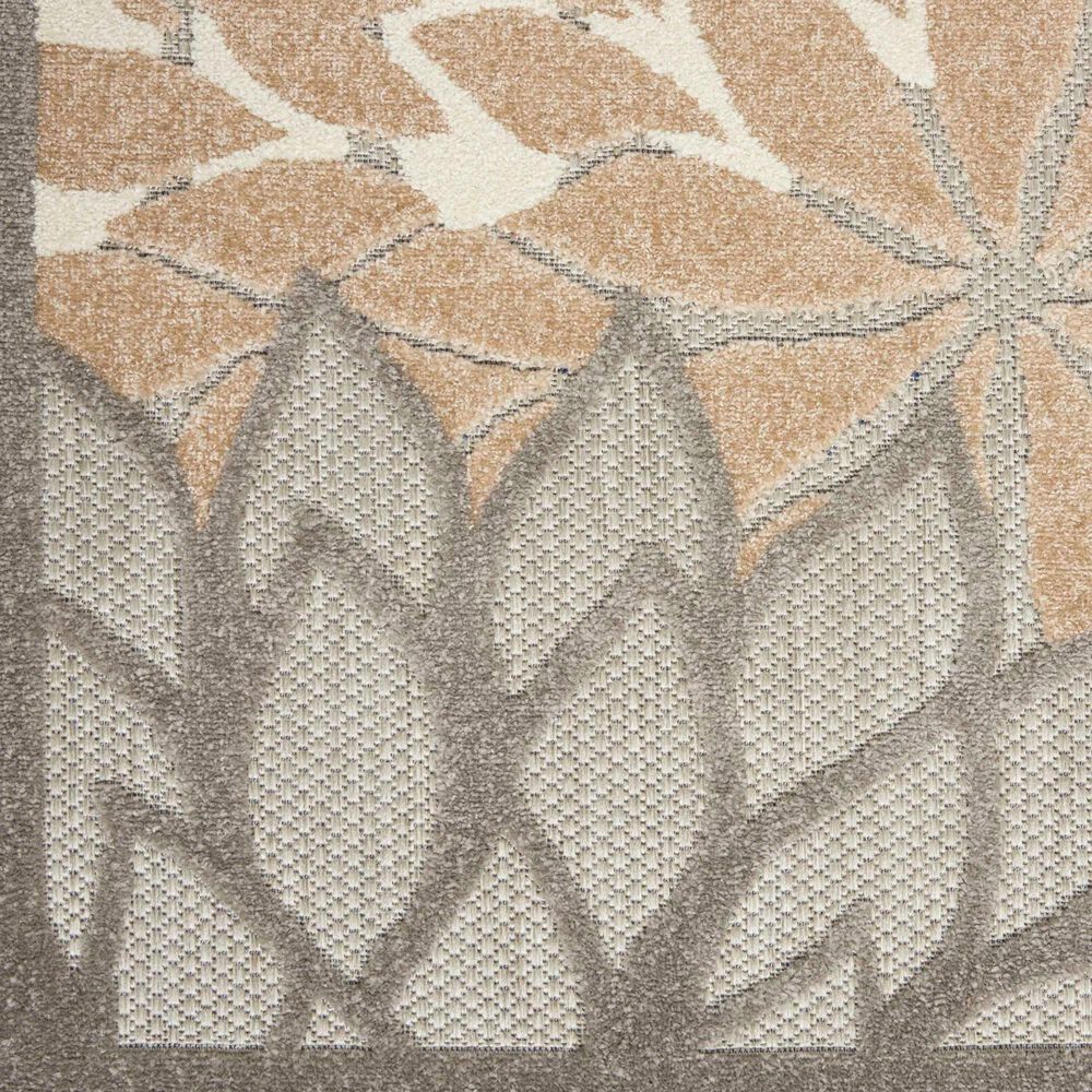 Nourison Aloha ALH05 5&#39;3&quot; Round Natural Indoor/Outdoor Area Rug, , large