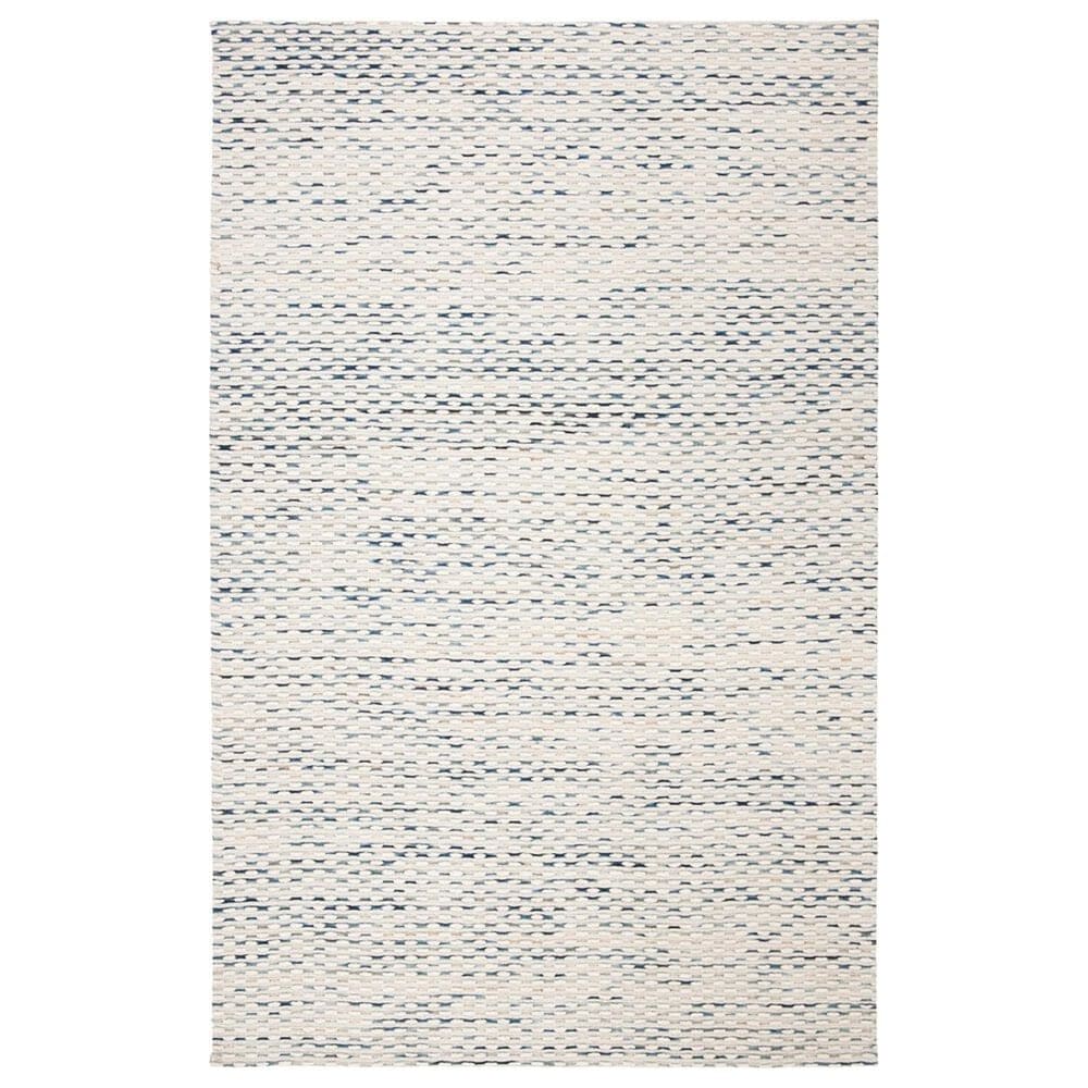 Safavieh Marbella 4" x 6" White and Navy Area Rug, , large