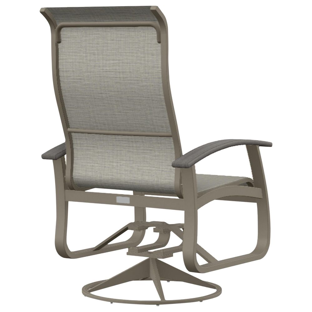 Telescope Casual Furniture Montego Supreme Height Patio Swivel Rocker with Polymer Accents in Smoke, , large
