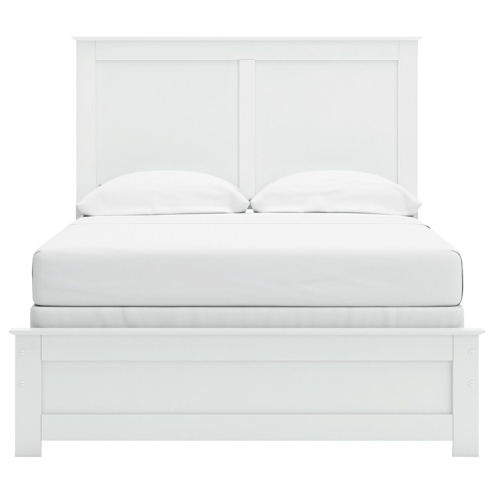 Ashley Bostwick Shoals Full Panel Bed in White, , large