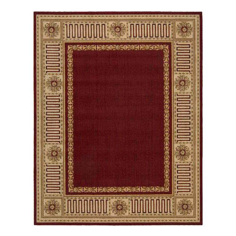 Nourison Vallencierre VA17 5'3" x 8'3" Burgundy Area Rug, , large