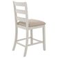 Ashley Skempton 7-Piece Counter Height Dining Set in White and Light Brown, , large