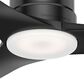 Hunter Piston 52" Outdoor Ceiling Fan with LED Light in Matte Black, , large