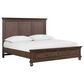 Riva Ridge Oxford California King Panel Storage Bed in Cocoa with USB Ports, , large