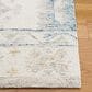 Safavieh Micro-Loop MLP476M 4" x 6" Ivory and Blue Area Rug, , large