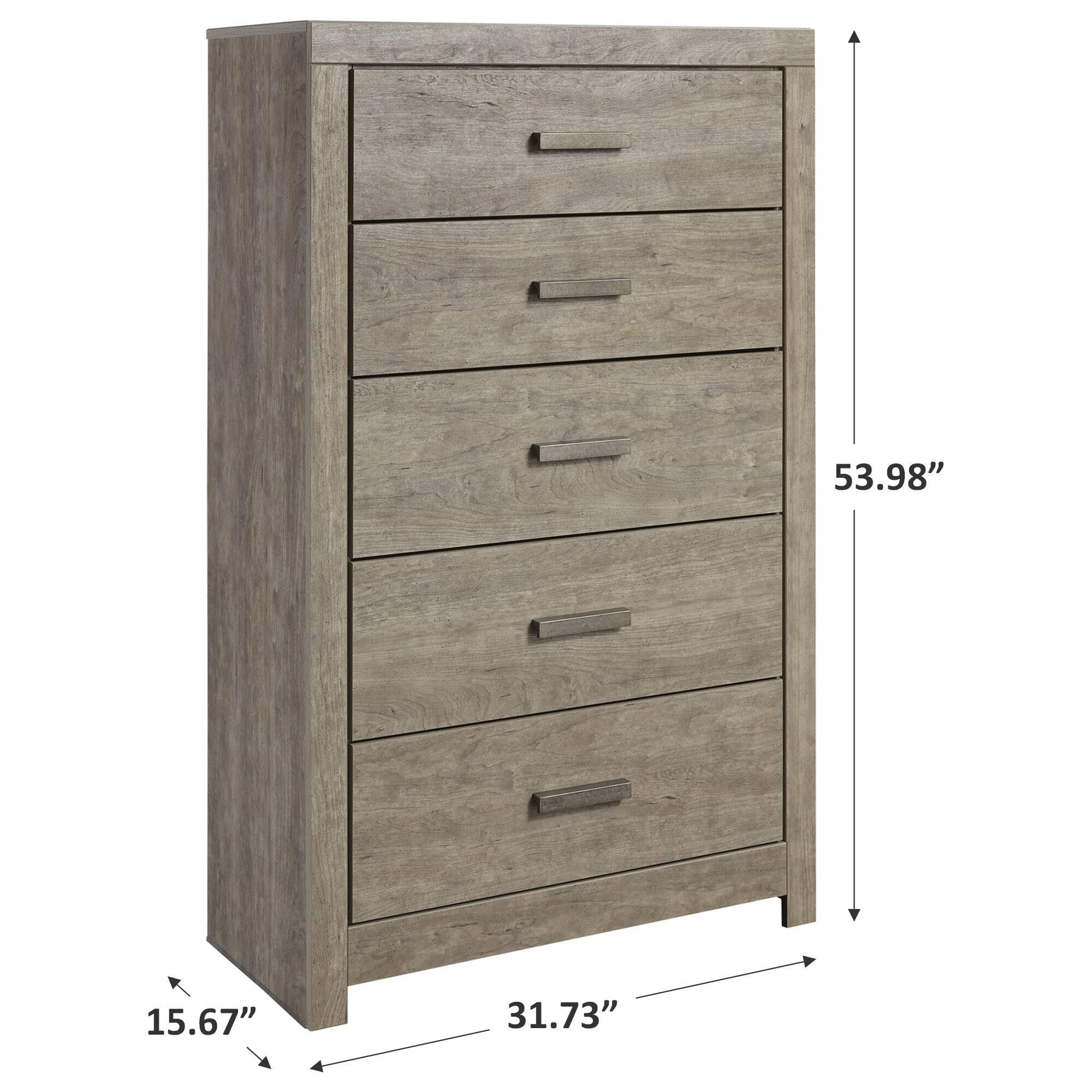 Signature Design by Ashley Culverbach 5 Drawer Chest in Driftwood