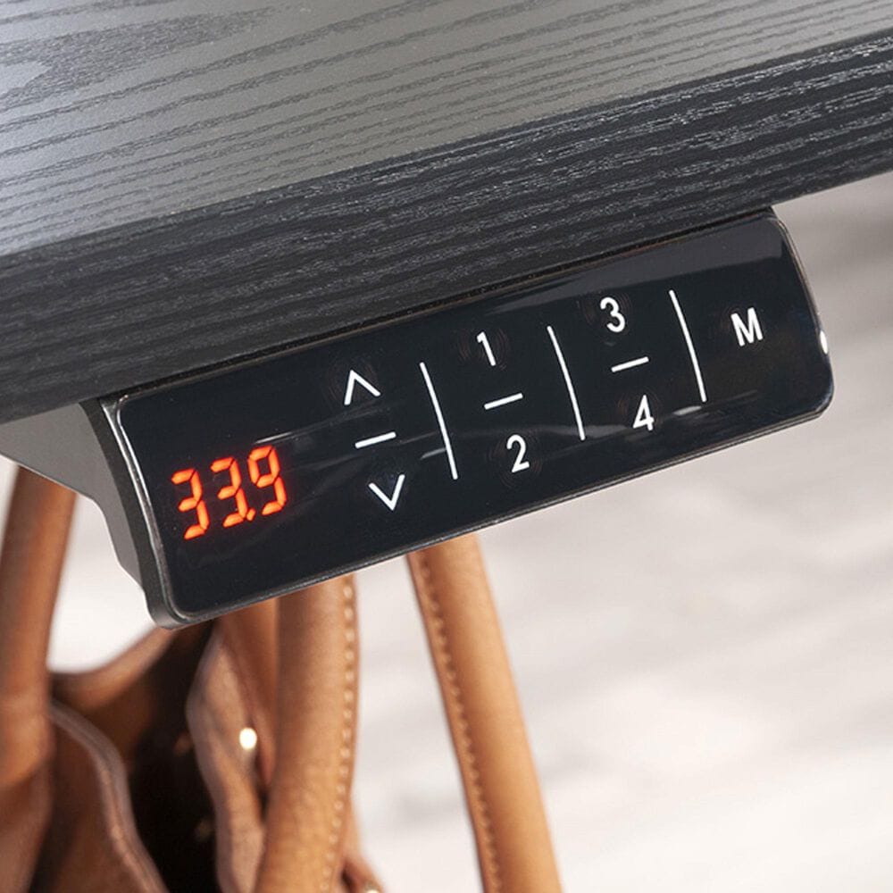 Sauder Adjustable Height Desk in Black, , large