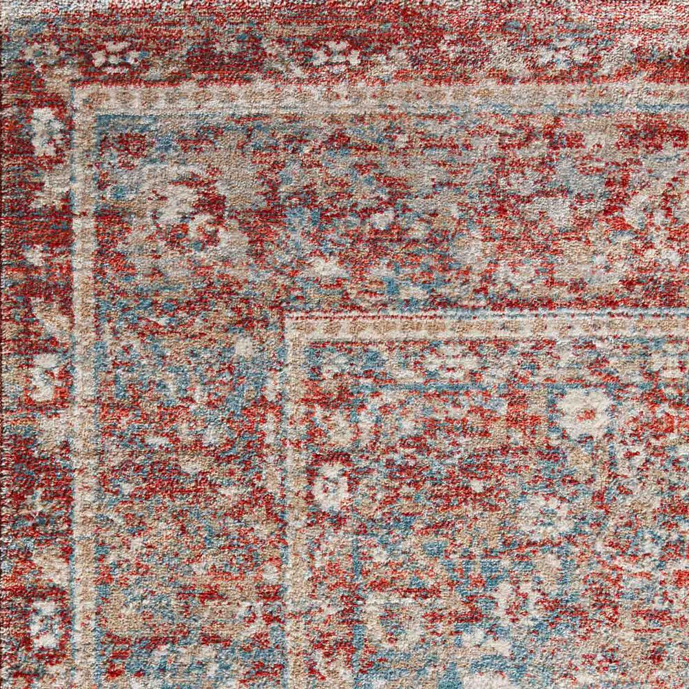 Magnolia Home Elise ELI-04 2&#39;8&quot; x 4&#39; Sky and Red Area Rug, , large