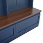 HOMLUX 6-Hook Hall Tree with Wood Grain Bench in Blue, , large