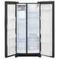 Frigidaire 22.3 Cu. Ft.  33" Standard Depth Side by Side Refrigerator in Black Stainless Steel, , large