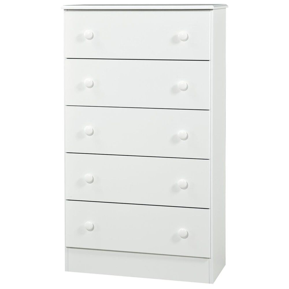 Living Essentials 5 Drawer Chest in White, , large