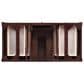 James Martin Vanities Brittany 48" Single Bathroom Vanity in Burnished Mahogany with 3 cm Arctic Fall Solid Surface Top and Rectangle Sink, , large