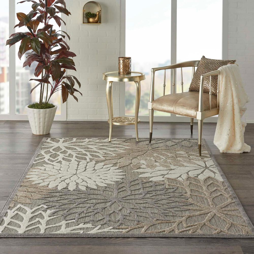 Nourison Aloha ALH05 3&#39;6&quot; x 5&#39;6&quot; Natural Indoor/Outdoor Area Rug, , large