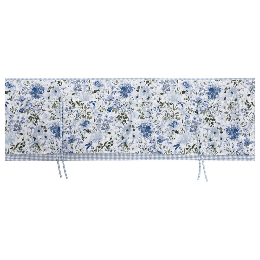 J. Queen New York Kourtney 72&quot; x 18&quot; Tie-Up Window Valance in Blue and Green, , large