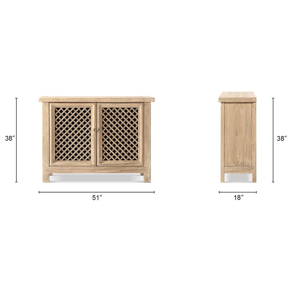 Jennifer Taylor Home Arden 51" 2-Door Accent Storage Cabinet in Heritage Light Natural Brown, , large