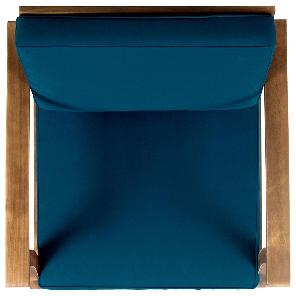 Hearth and Haven Perla Patio Club Chair with Cushions in Blue, , large