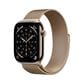 Apple Watch Series 11 (GPS+Cellular) 46mm Titanium Case with Gold Milanese Loop - M/L - Gold - (2025), , large