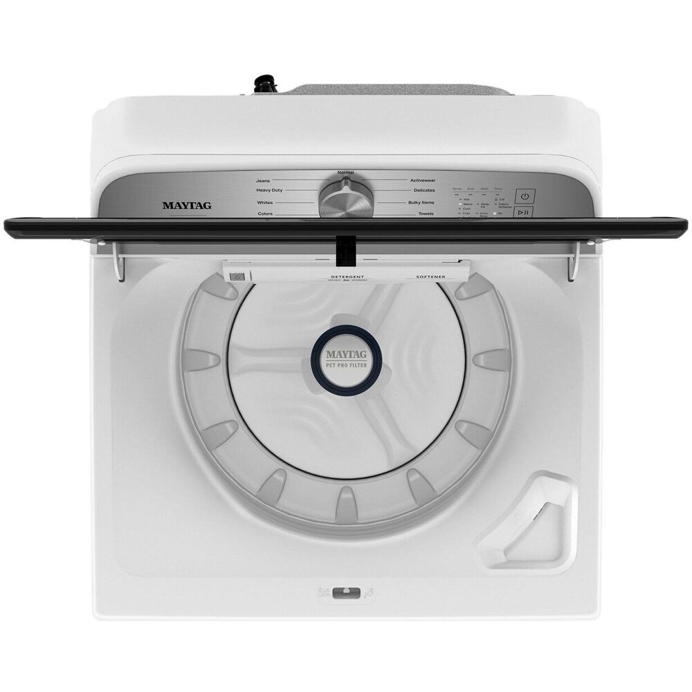 Maytag Pet Pro Top Load Washer and Electric Dryer Laundry Pair in White , , large