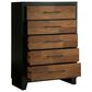 Ashley Kraeburn 5-Drawer Chest in Brown and Satin Black, , large