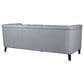 Hydeline Arvo Stationary Leather Sofa in Spa Blue, , large