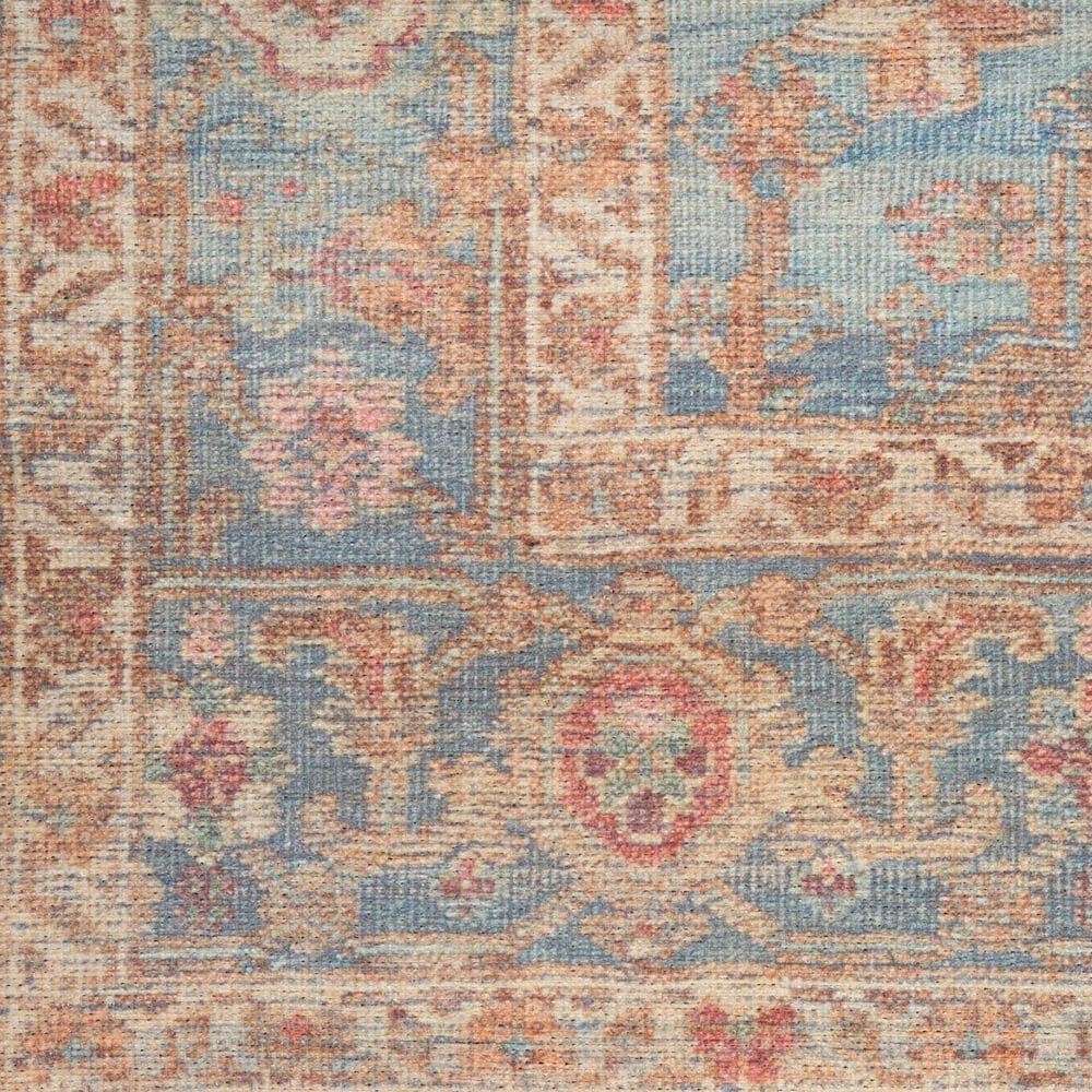 Nourison Vintage Washables Navy and Multicolor 7'10" x 9'10" Area Rug, , large