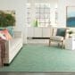 Nourison Positano 9" x 12" Blue and Green Indoor/Outdoor Area Rug, , large