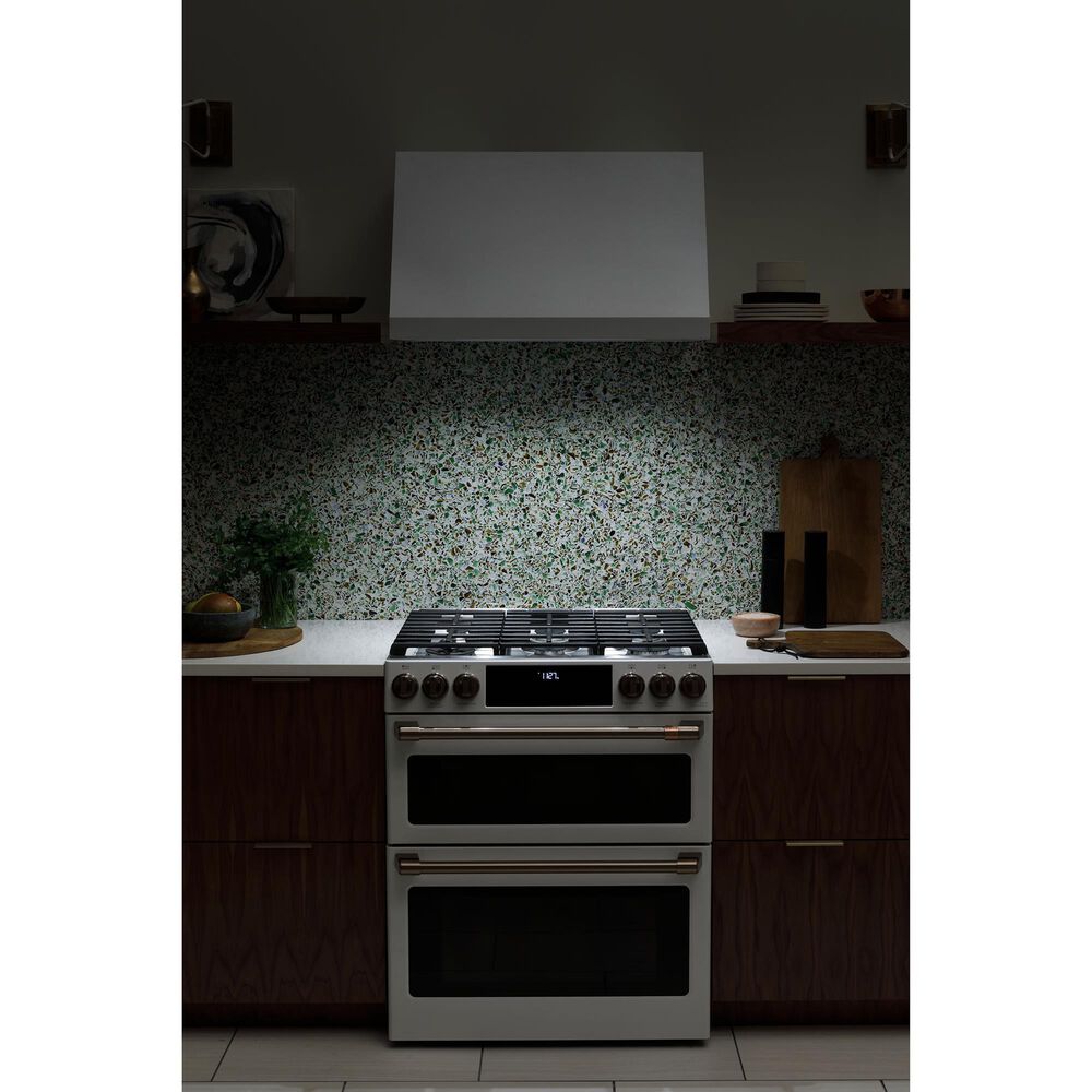 Cafe 30&quot; Commercial Range Hood in Matte White, , large