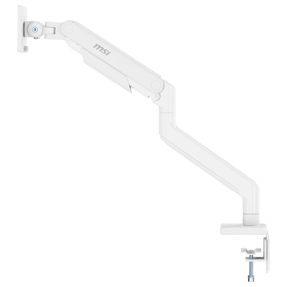 MSI Single-Arm Monitor Mount for 17 to 49" Displays in Matte White, , large