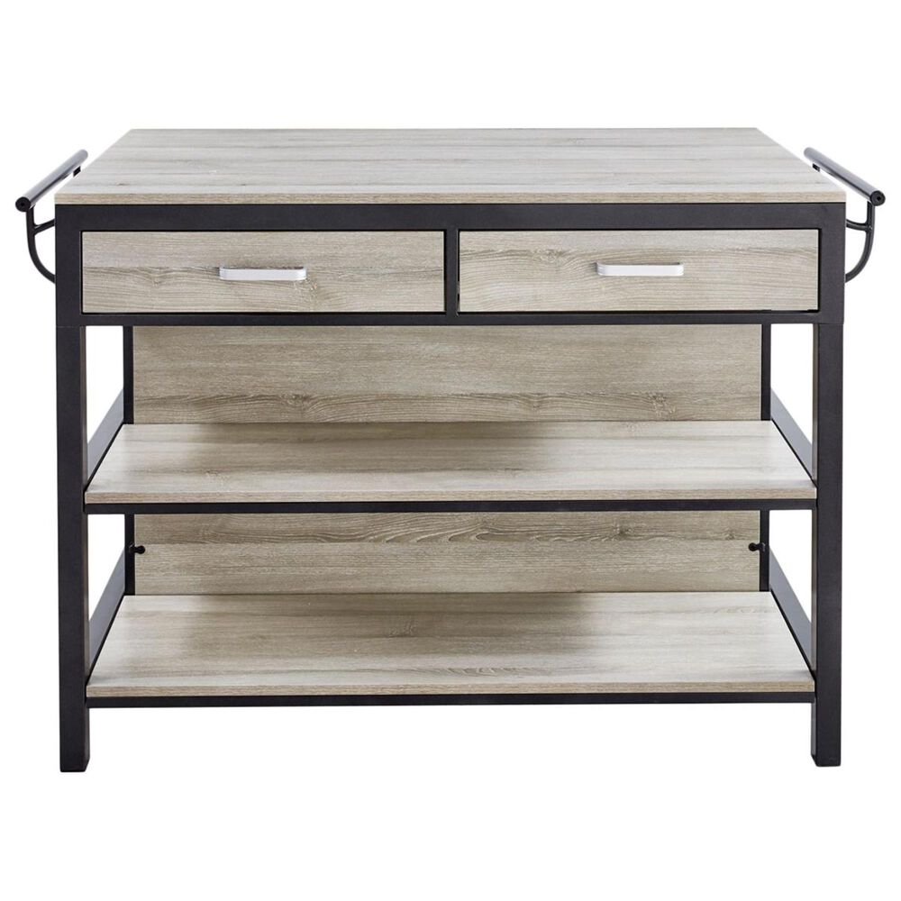 Crystal City Carson Counter Island in Gray and Black, , large