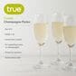 True Cuvee Stemmed Champagne Flute in Clear (Set of 4), , large