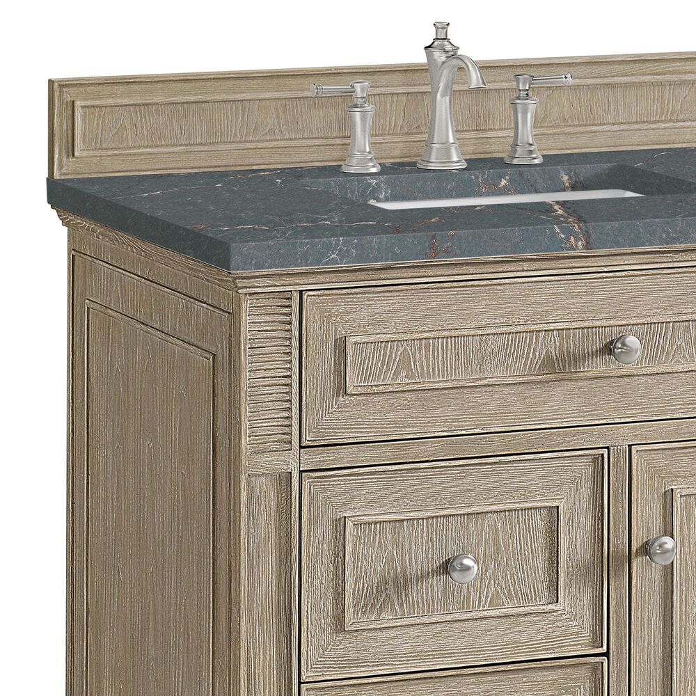 James Martin Vanities Lorelai 36&quot; Single Vanity in Whitewashed Oak with 3 cm Parisien Bleu Quartz Top, , large