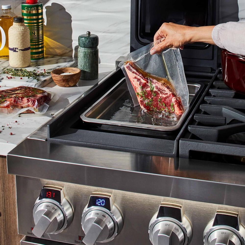 Signature Kitchen Suite 48&quot; Dual-Fuel Pro Range with Sous Vide in Stainless Steel, , large