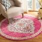 Safavieh Monaco MNC254D 5" Round Pink Area Rug, , large