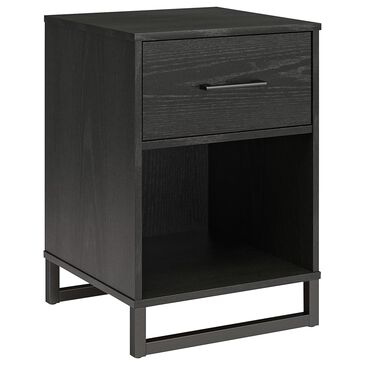 DHP Monterey 1-Drawer Nightstand in Black Oak, , large