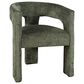 Waltham Gwen Open-Back Upholstered Arm Chair in Forest, , large