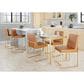 LumiSource Fuji 26" Stacker Counter Stool with Camel Upholstery in Gold (Set of 2), , large