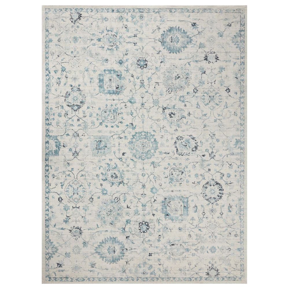 Loloi Marcella Blue and Ivory 2" x 3" Area Rug, , large