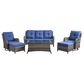 Sunwell Garden 6-PiecePatio Conversation Set with Gray in Blue, , large