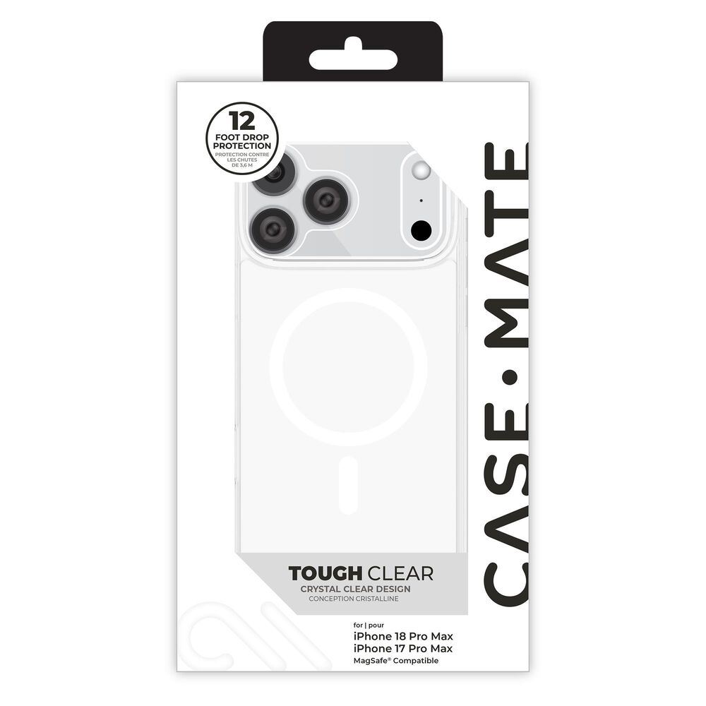 CASE-MATE Tough MagSafe Case for Apple iPhone Pro Max 2026 / iPhone 17 Pro Max - Clear, , large