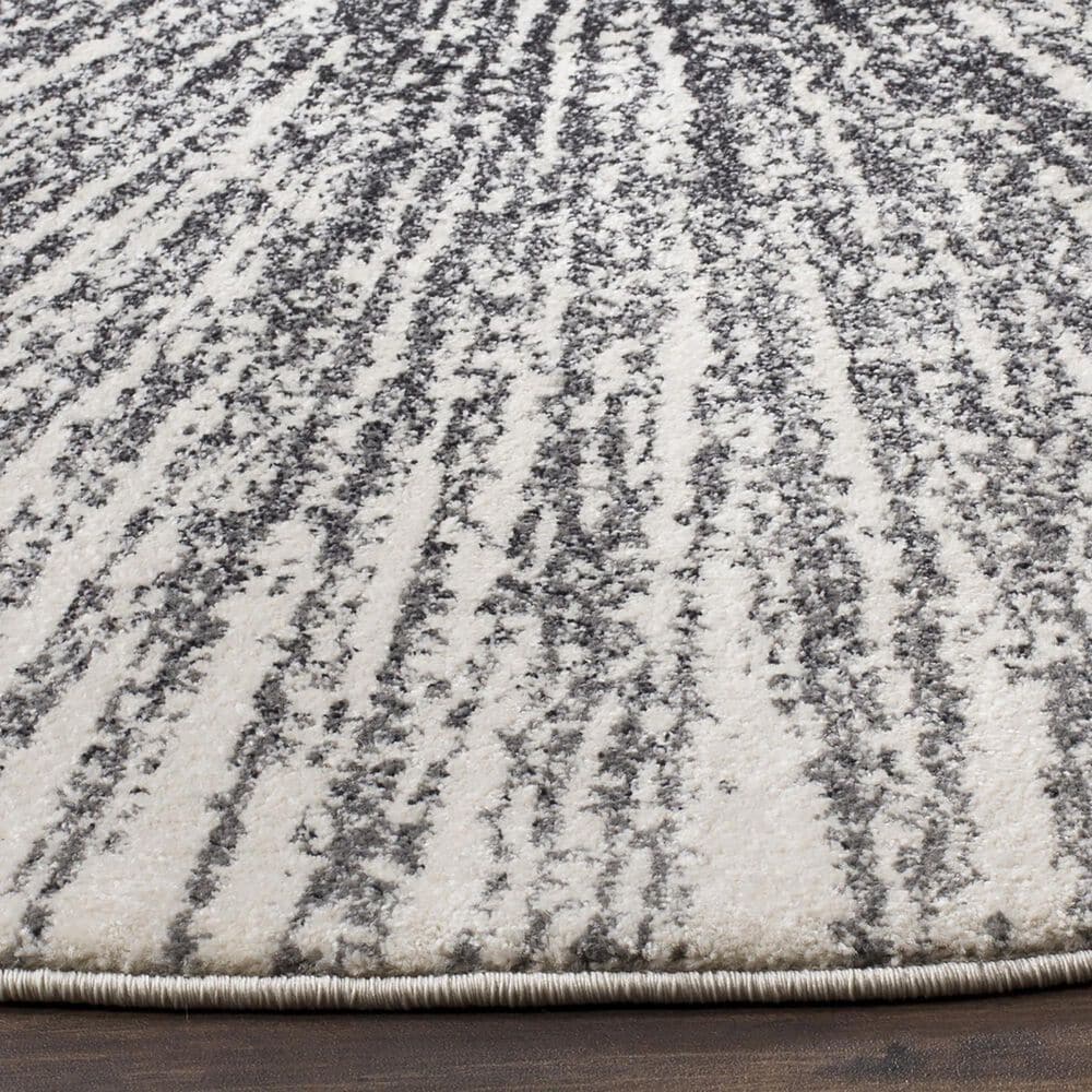 Safavieh Evoke EVK228K 3&#39; Round Black and Ivory Area Rug, , large