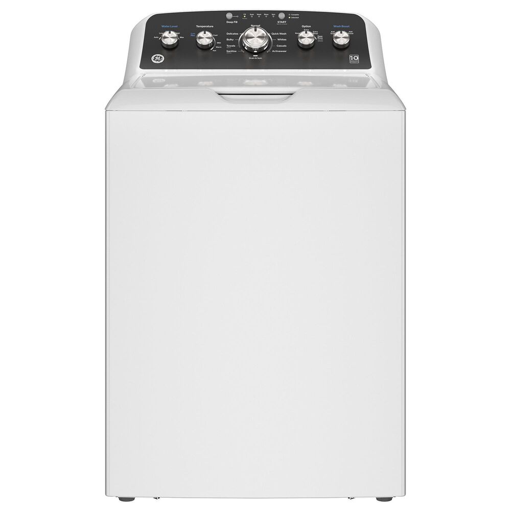 GE Appliances 4.6 Cu. Ft. Capacity Top Load Washer with Stainless SteelBasket in White and Black, , large