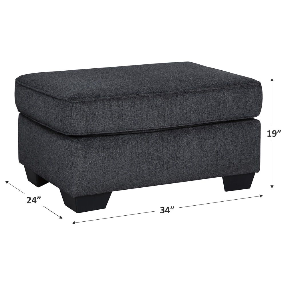 Ashley Altari Ottoman in Slate, , large