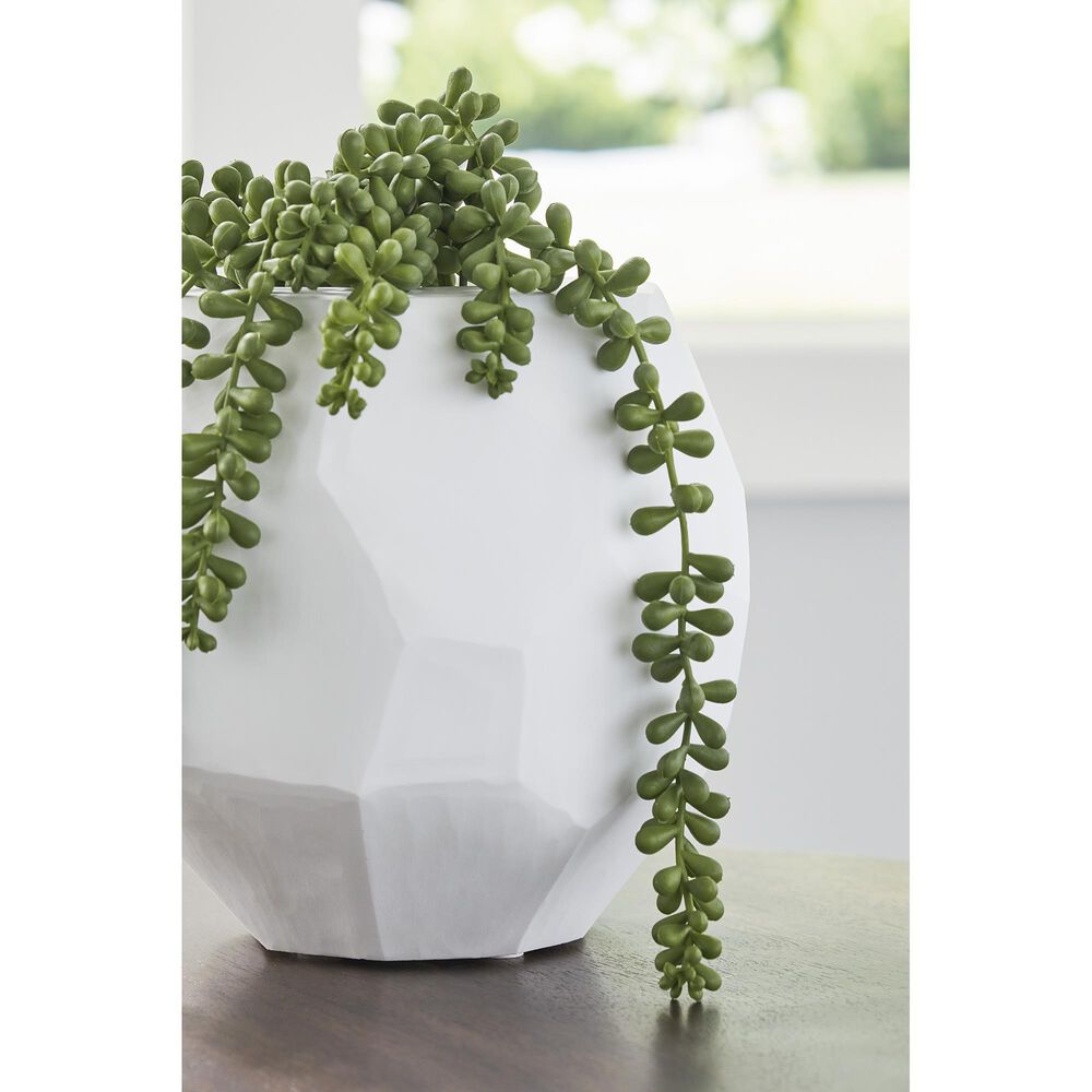 Ashley Karenton 7&quot; Vase in White, , large