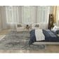 Nourison Harmony 8"6" x 11"6" Ivory and Charcoal Area Rug, , large