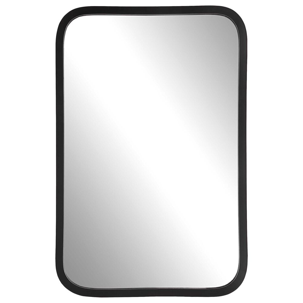 Salt & Light 30" x 20" Wall Mirror in Matte Black, , large