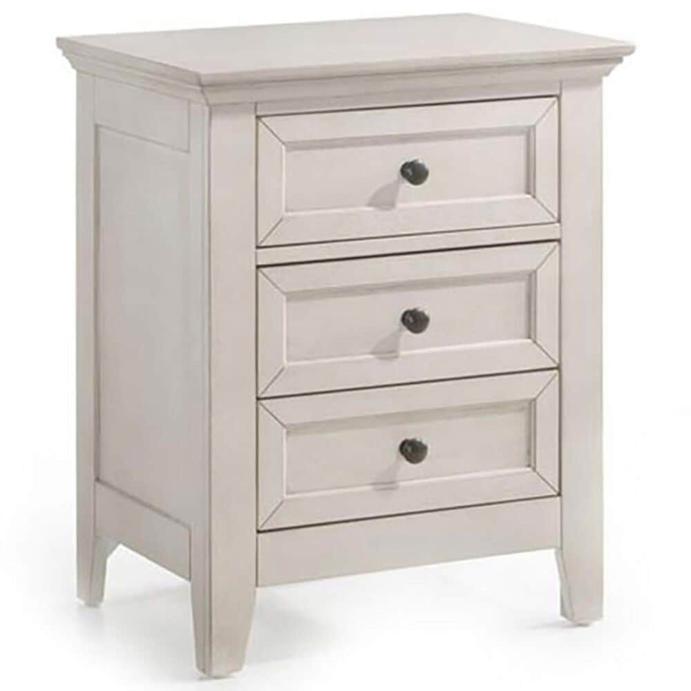 Hawthorne Furniture San Mateo 3-Drawer Nightstand in Rustic White, , large